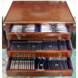 Comprehensive 1930s canteen of silver plated cutlery by Mappin & Webb