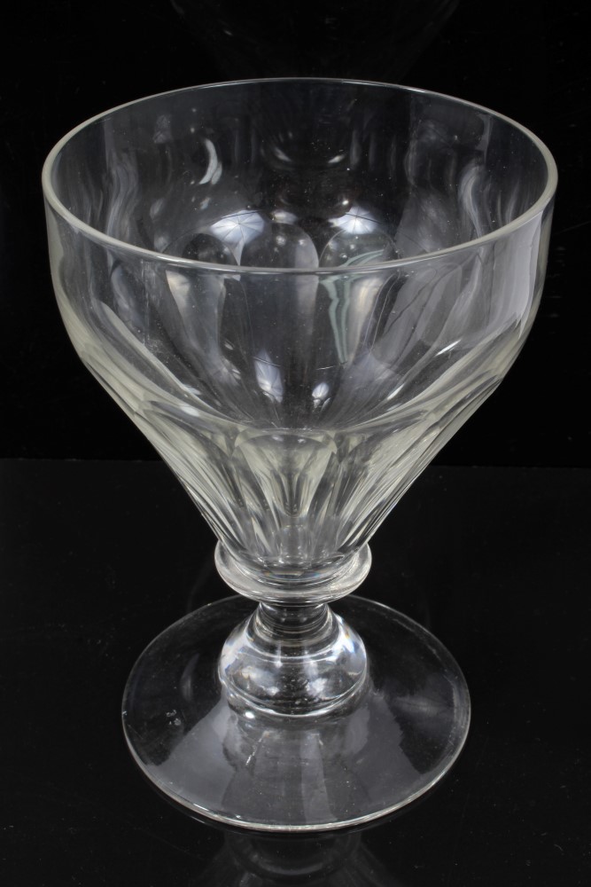 Group of four 19th century glass rummers and a glass tumbler - Image 3 of 6