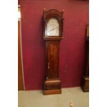 George III longcase clock with eight day movement, 'Corbett Hadleigh'