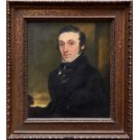 English School (19th Century) oil on canvas - Portrait by family repute believed to be Thomas