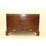 George II mahogany silver chest