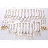 Selection of American sterling silver Louis XV pattern flatware