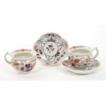 Rare pair early 18th century Japanese Imari porcelain miniature ‘toy’ chamber pots, matching