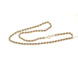 Gold (9ct) ropetwist chain