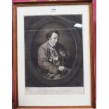 Anthony Poggi 18th century mezzotint by Thomas Watson - portrait of Lieut. Colonel Biddulph, of the