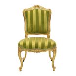 Late 18th / early 19th century giltwood side chair