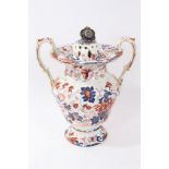 Early 19th century Amhurst Japan stoneware potpourri vase