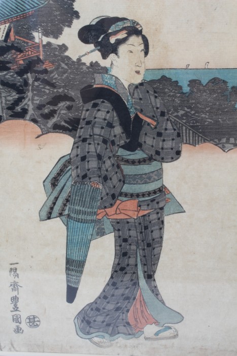 Utagawa Toyokuni (1769-1825), three woodcut prints - Image 4 of 7