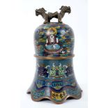 Fine Chinese Qing period cloisonné bell