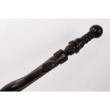 Antique African snake staff