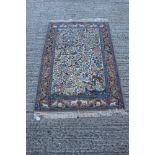 Good quality Kashan part-silk rug