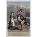 Theodore Lane (1800-1828) hand coloured etching and aqua - Champagne and Shampoo. Published by