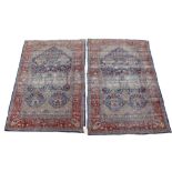 Good pair of antique Kashan rugs