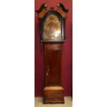 18th century Scottish longcase clock with eight day movement, signed 'Wilm. Dobie, Falkirk'