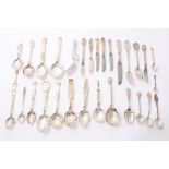 Collection of Scandinavian silver cutlery