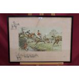 Snaffles (Charles Johnson Payne 1884-1967) signed print - Prepare To Receive Cavalry, with Snaffle