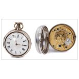 Local Interest: Georgian silver pair-cased pocket watch, Thos. Claxton, Cromer