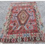 Kelim rug and two other similar Eastern rugs