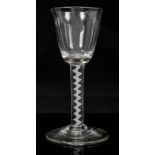 Georgian wine glass with bucket-shaped bowl