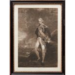 J. Hoppner early 19th century mezzotint by C. Turner - portrait of Admiral Lord Nelson, circa 1802,