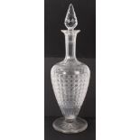 Impressive Victorian cut glass decanter and stopper