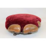 Elephant foot footstool