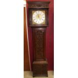 18th century longcase clock with thirty hour movement