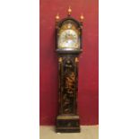 18th century longcase clock with eight day movement, signed 'John Stokes, Saffron Walden No. 177'