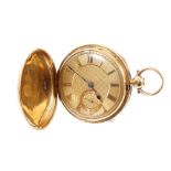 George IV gentlemen’s 18ct gold full hunter pocket watch