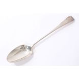 George III silver Old English pattern basting spoon