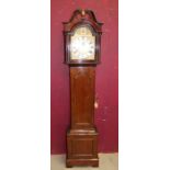 Late 19th / early 20th century longcase clock, eight day spring-driven Westminster chiming movement