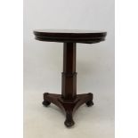 Early Victorian mahogany three tier metamorphic table / whatnot