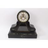 19th century mantel clock with French eight day movement, signed 'Machenaud, Paris'
