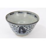 Late Ming Chinese blue-grey pottery bowl