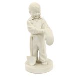 Chinese Communist blanc-de-chine figure of a boy