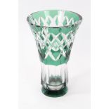 Val Saint-Lambert cut glass vase