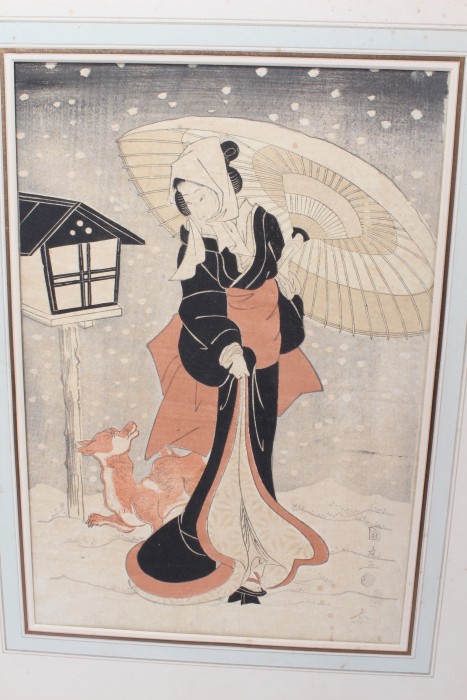 Utagawa Toyokuni (1769-1825), three woodcut prints - Image 2 of 7