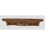 19th century Adams-style pine mantel shelf