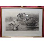 Archibald J. Stuart Wortley (1849-1905) signed print - partridge shooting and other signed prints...