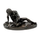 After the Antique: Large 19th century bronze sculpture of the dying Gaul