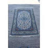 Kashan part-silk carpet