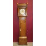 18th century longcase clock with thirty-hour movement, signed 'Thomas Knight of Thaxted'