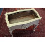Early 20th century cream painted planter