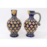 Pair of Victorian Minton Majolica ewers