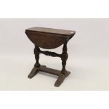 Unusual oak table made from oak from the roof of George's Chapel, Windsor