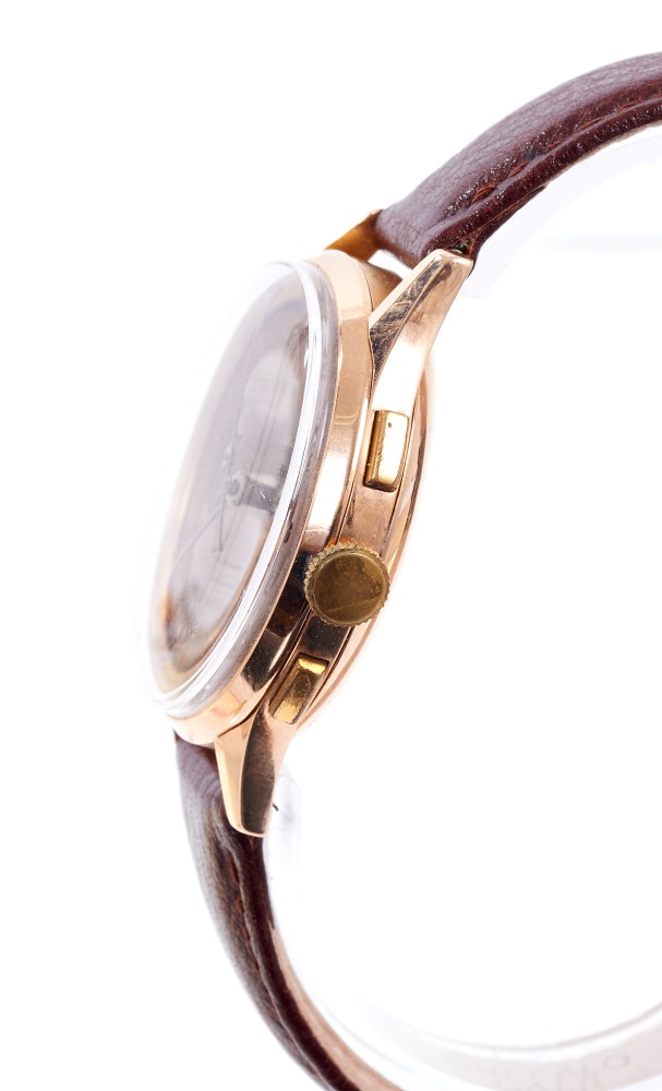 Gentlemen’s 1950s Eldor Geneve 18ct rose gold wristwatch - Image 2 of 3