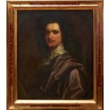 Circle of Sir Godfrey Kneller, early 18th century oil on canvas - portrait of a nobleman, in gilt