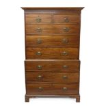 George III mahogany chest of chest