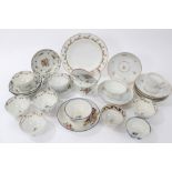 Collection of 18th century English teaware