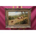 Willmann, pair of Continental School oils on canvas - spaniels with a hare and pointers...